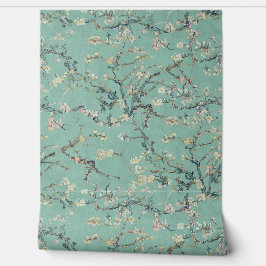 Vincent Van Gogh Almond Blossom on Mint Green Tapete