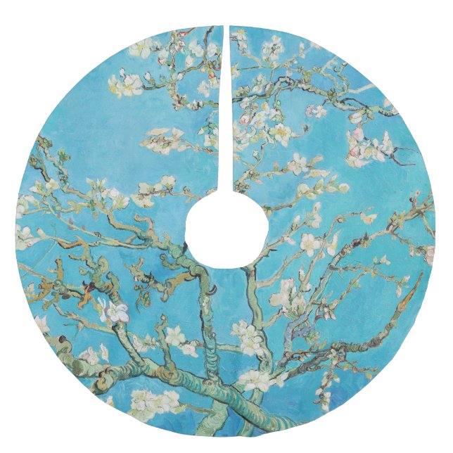 Vincent van Gogh - Almond Blossom Polyester Weihnachtsbaumdecke (Vorderseite)