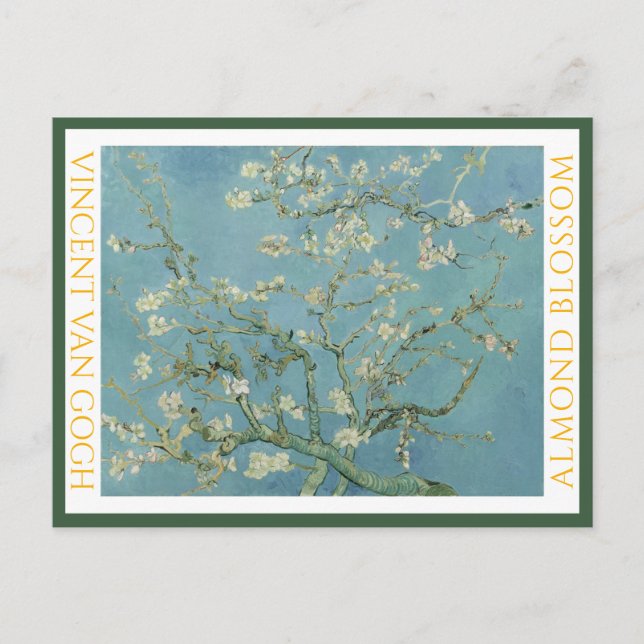 VINCENT VAN GOGH ... ALMOND BLOSSOM ... Postkarte (Vorderseite)