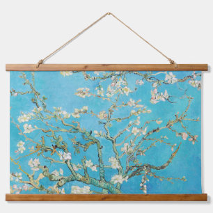 Vincent van Gogh - Almond Blossom Wandteppich Mit Holzrahmen