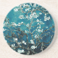 Vincent Van Gogh Almond Blossoms Dark Aquamarin