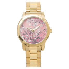 Vincent Van Gogh Almond Blossoms Peach Watch Armbanduhr