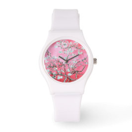 Vincent Van Gogh Almond Blossoms Pink Watch Armbanduhr