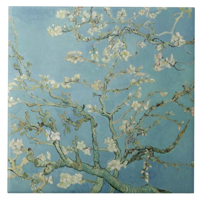 Vincent van Gogh – Almond tree in blossom Fliese (Vorderseite)