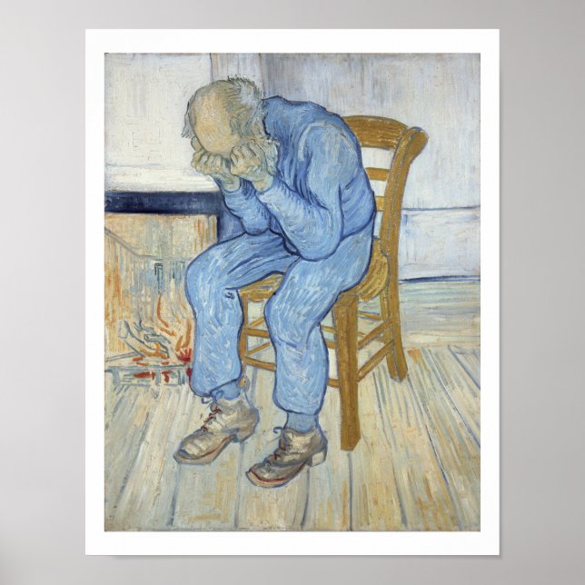 Vincent van Gogh | Alter Mann in Sorrow Poster (Vorne)