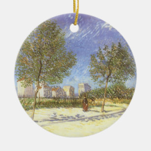 Vincent van Gogh - Am Rande von Paris Keramikornament