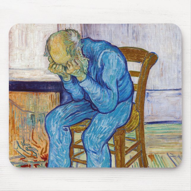 Vincent van Gogh - Am Tor der Ewigkeit Mousepad (Vorne)