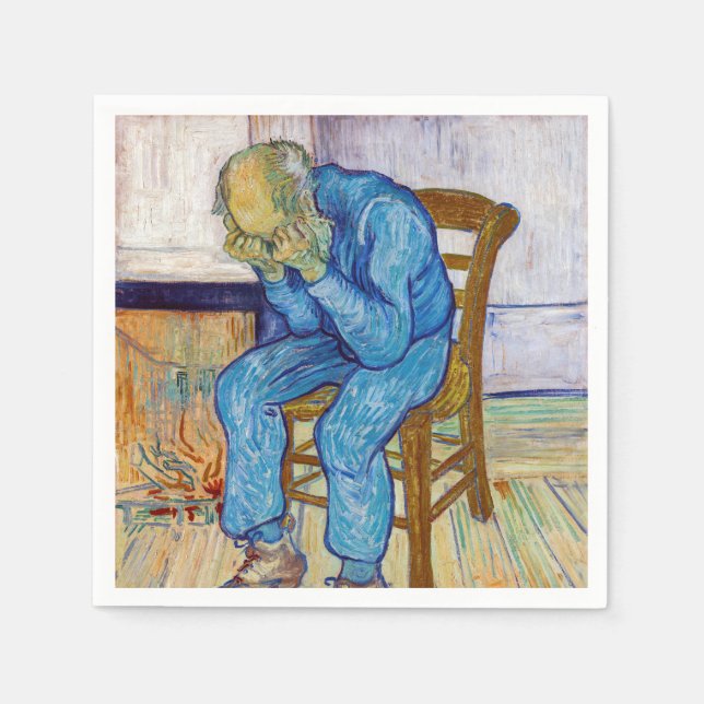 Vincent van Gogh - Am Tor der Ewigkeit Serviette (Vorderseite)