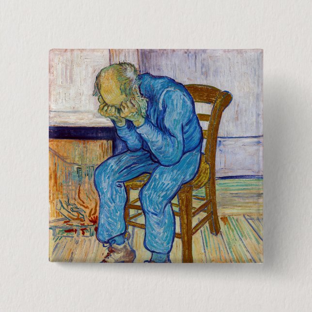 Vincent van Gogh - An der Pforte der Ewigkeit Button (Vorderseite)