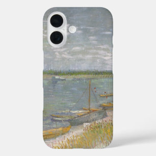 Vincent van Gogh - Ansicht eines Flusses mit Ruder iPhone 16 Hülle