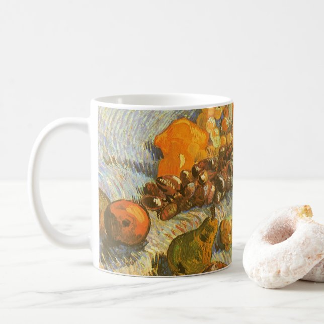 Vincent van Gogh - Äpfel, Birnen, Zitronen, Traube Kaffeetasse (Mit Donut)