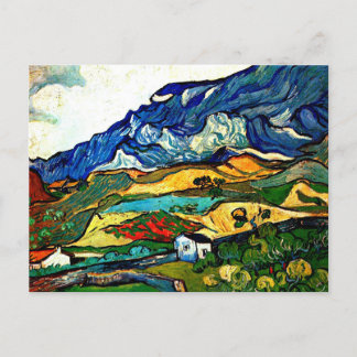 Vincent van Gogh artiwork, Les Alpilles, Postcard Postkarte