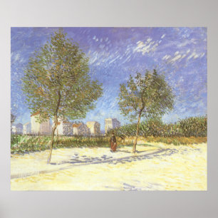 Vincent van Gogh - Auf den Ausläufern von Paris Poster