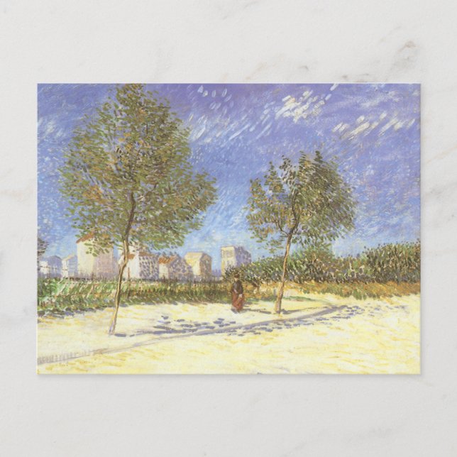 Vincent van Gogh - Auf den Ausläufern von Paris Postkarte (Vorderseite)