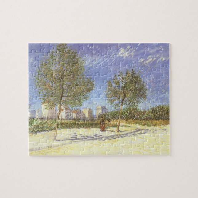 Vincent van Gogh - Auf den Ausläufern von Paris Puzzle (Horizontal)