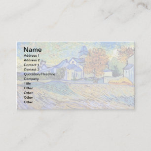 Vincent Van Gogh - Aussicht auf Asyl und Kapelle Visitenkarte