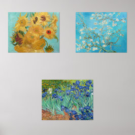 Vincent Van Gogh - Auswahl der Meisterwerke Bilderwand Sets