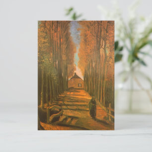 Vincent van Gogh - Avenue of Poplars im Herbst Einladung