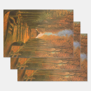 Vincent van Gogh - Avenue of Poplars im Herbst Geschenkpapier Set