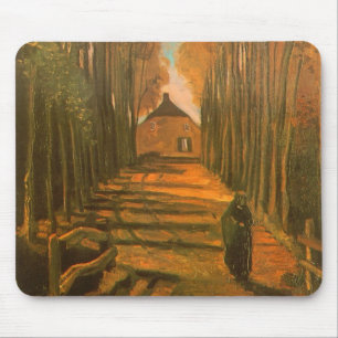Vincent van Gogh - Avenue of Poplars im Herbst Mousepad