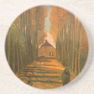 Vincent van Gogh - Avenue of Poplars im Herbst Untersetzer