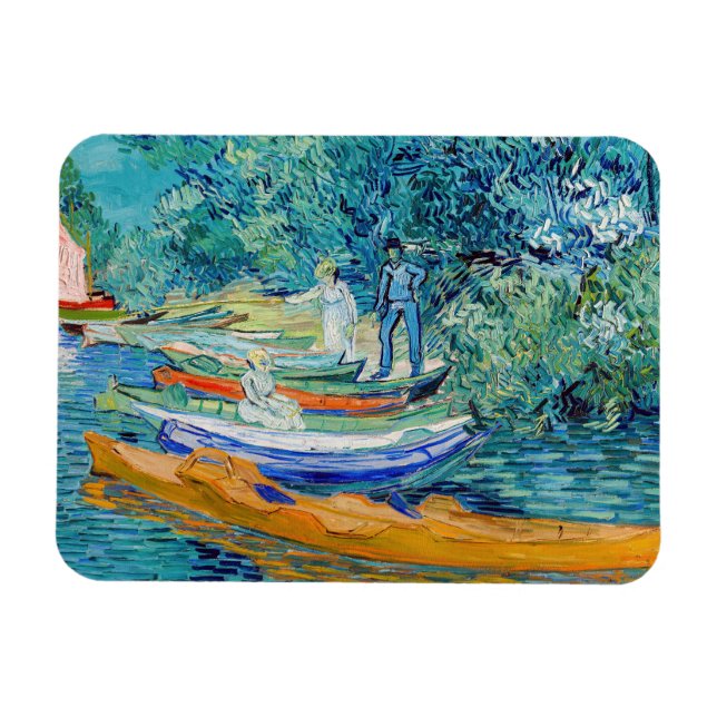 Vincent van Gogh - Bank of the Oise bei Auvers Magnet (Horizontal)