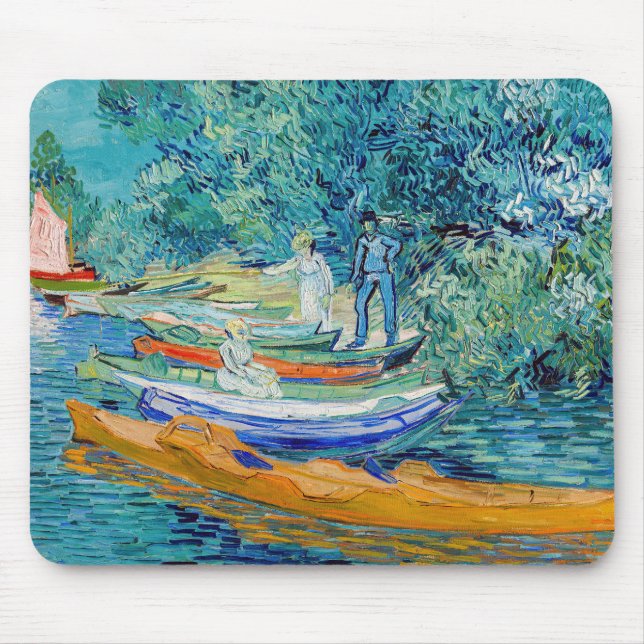 Vincent van Gogh - Bank of the Oise bei Auvers Mousepad (Vorne)