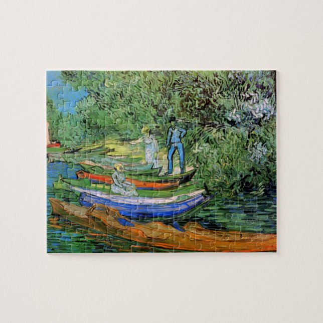 Vincent van Gogh - Bank of the Oise bei Auvers Puzzle (Horizontal)