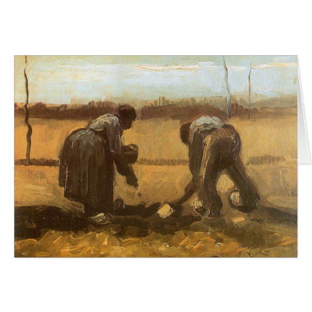 Vincent van Gogh - Bauern, die Kartoffeln anpflanz (Vorderseite (Horizontal))