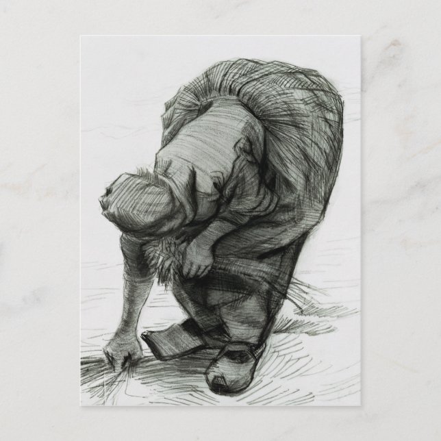 Vincent van Gogh | Bauernfrau, 1885 Postkarte (Vorderseite)