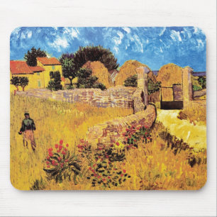 Vincent Van Gogh - Bauernhaus in der Provence Kuns Mousepad
