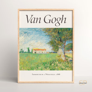 Vincent van Gogh Bauernhaus in einem Kleinod Poster