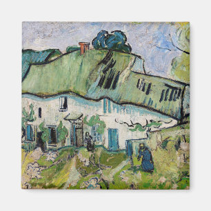 Vincent van Gogh - Bauernhaus mit zwei Figuren Magnet