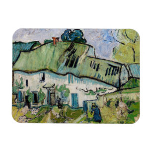 Vincent van Gogh - Bauernhaus mit zwei Figuren Magnet