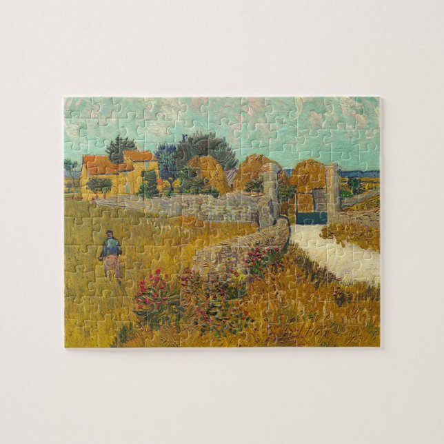 Vincent van Gogh | Bauernhof in der Provence, 1888 Puzzle (Horizontal)