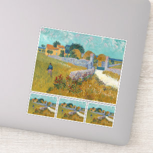 Vincent Van Gogh, Bauernhof in der Provence Aufkleber