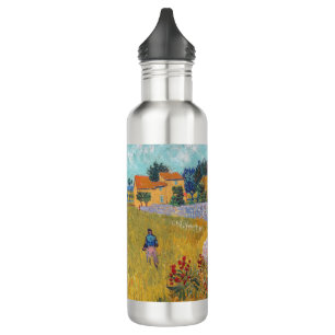 Vincent van Gogh - Bauernhof in der Provence Edelstahlflasche