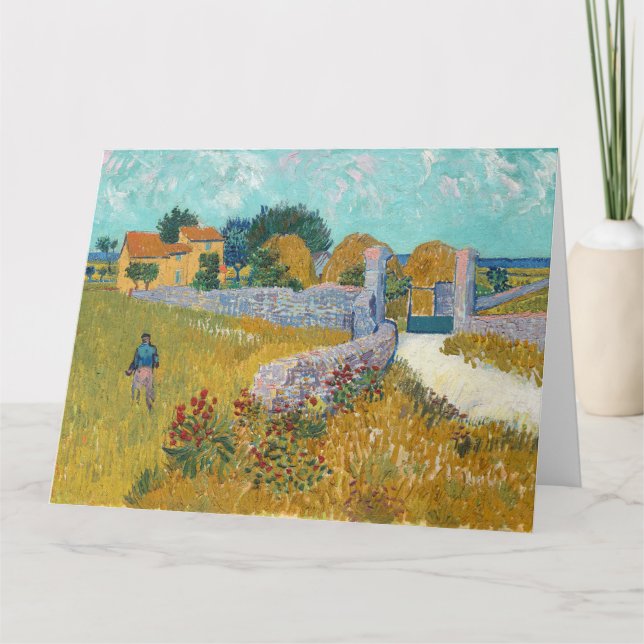 Vincent Van Gogh, Bauernhof in der Provence Karte (Vorderseite)