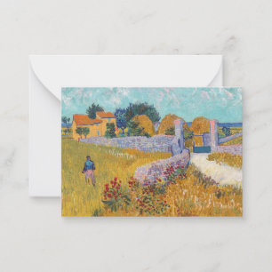 Vincent van Gogh - Bauernhof in der Provence Mitteilungskarte