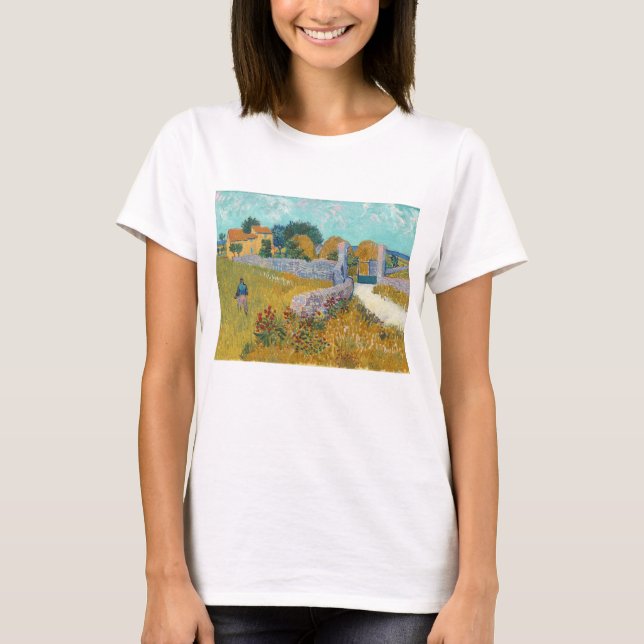 Vincent Van Gogh, Bauernhof in der Provence T-Shirt (Vorderseite)