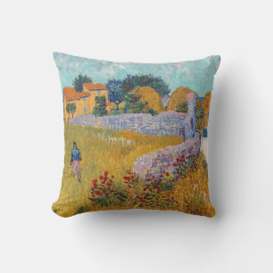 Vincent van Gogh - Bauernhof in Provence Kissen