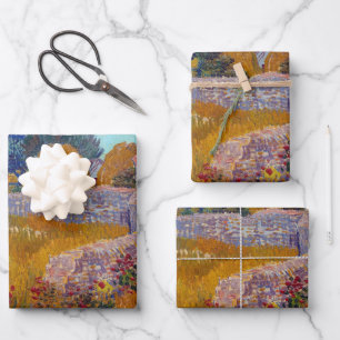Vincent van Gogh Bauernhof in Provence Poster Geschenkpapier Set