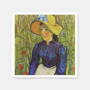 Vincent van Gogh - Bauernmädchen mit Strohhut Serviette