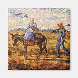Vincent Van Gogh - Bauernpaar arbeiten Magnet