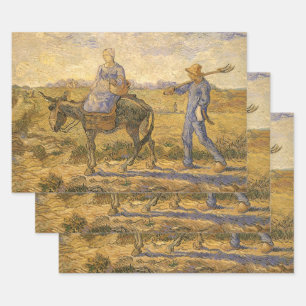 Vincent van Gogh - Bauernpaar auf dem Weg zur Arbe Geschenkpapier Set