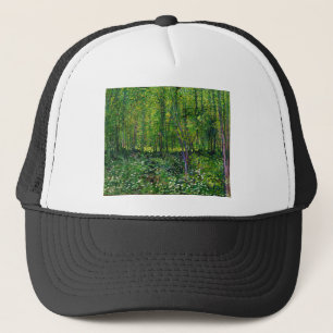 Vincent Van Gogh Bäume und Unterholz Truckerkappe