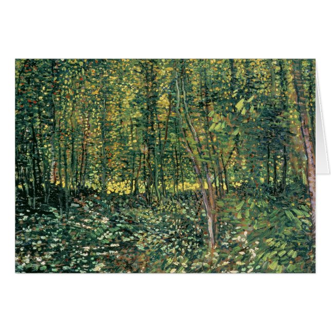 Vincent van Gogh | Bäume und Unterwuchs, 1887 (Vorderseite (Horizontal))