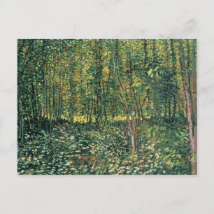 Vincent van Gogh   Bäume und Unterwuchs, 1887 Postkarte