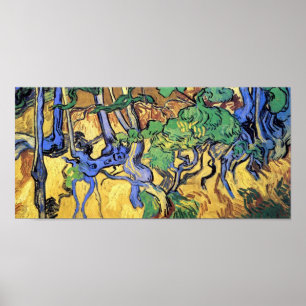 Vincent Van Gogh - Baumwurzeln und -stämme Fine Ar Poster
