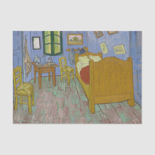Vincent Van Gogh Bedroom Painting Seidenpapier (Vorderseite)
